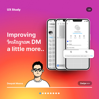 Instagram DM Redesign ui ux