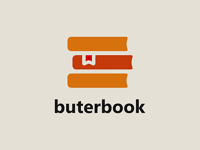 Buterbook book buter graphic design illustration logo vector