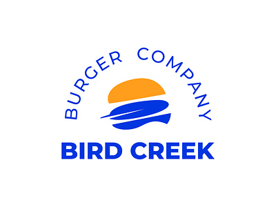 Bird creek bird branding burger graphic design illustration logo