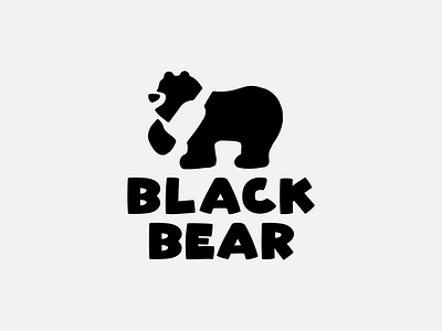 BLACK BEAR bear beer branding graphic design illustration logo