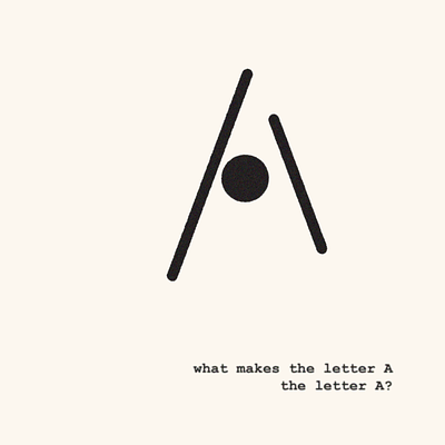 Exploration: Letter A letter a type design typography