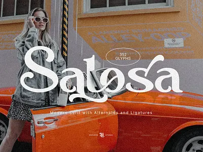 Salosa - Modern Serif Font branding design font fonts ligature logo modern serif typeface