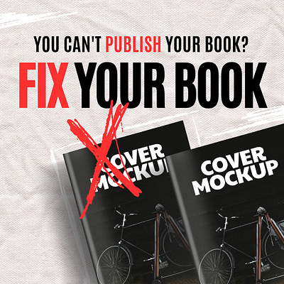 Can't Publish your Book? book cover branding design ebook graphic design illustration manuscript