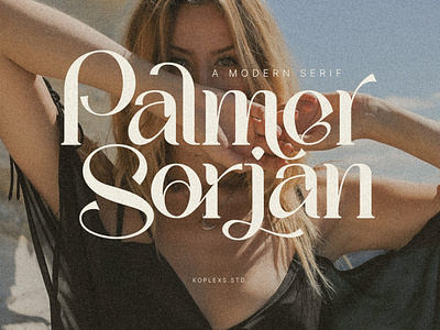Palmer Sorjan - a Modern Serif Font branding font fonts graphic design ligature logo modern serif typeface