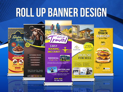 Roll up banner design adobe illustrator adobe photoshop banner design borchure design branding design graphic design graphic designer illustration logo outdoor pop up banner poster design pull up banner roll up banner roll up banner design x stand