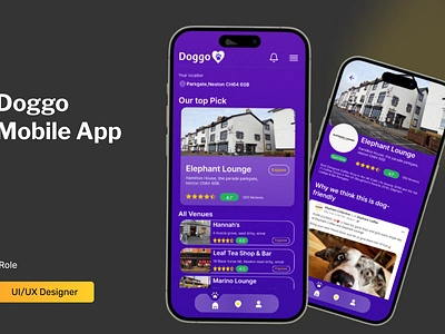 Doggo Mobile App app apple design illustration ui ux web web design