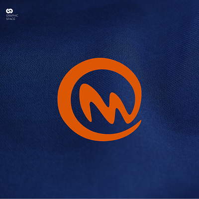 CM or MC letter mark logo abstract