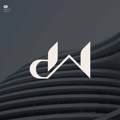 DW letter mark logo vector