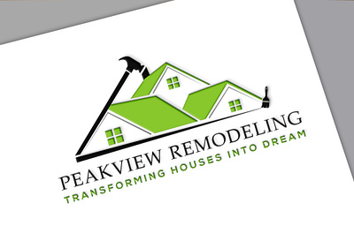 Peakview Remodeling brand identity branding business business logo design dribbble graphic design home illustration logo logo design logo mark minimalism modern portfolio remodeling visual design