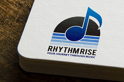 Rhythmrise 2d adobe illustator branding business business logo creative logo design flat design graphic design illustration logo logo mark minimalism modern music music logo portfolio visual design visual identity