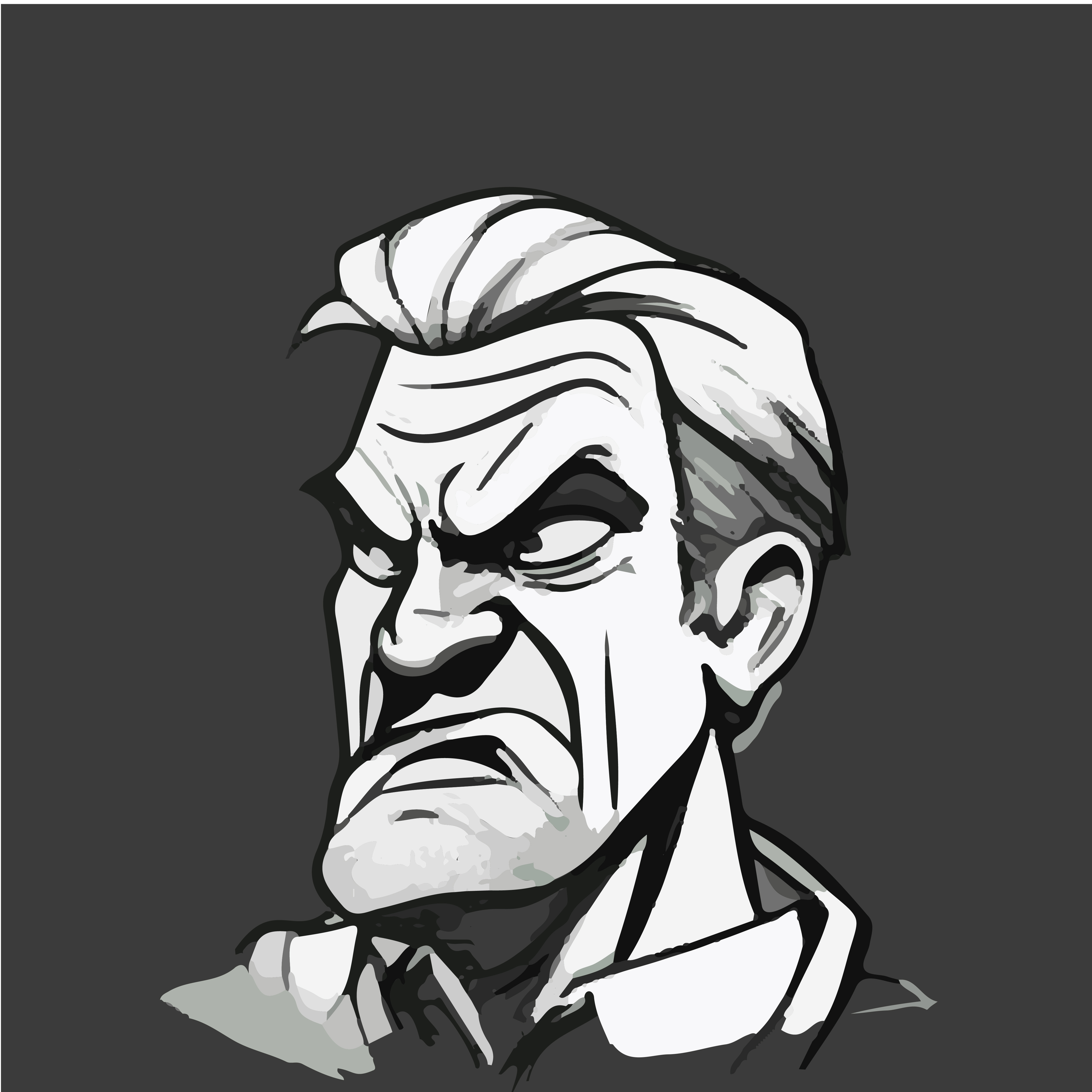 Illustrative Artwork of an "ANGRY OLDMAN" artwork design graphic design graphic designer illustration illustrative artwork typography vector