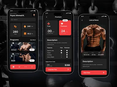 Fitness App design