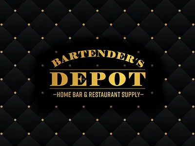 Bartender's Depot / Lockup / fancy brand brand design brand identity branding logo logo design logos luxury luxury design retro retro design typography vintage vintage design