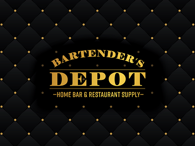 Bartender's Depot / Lockup / fancy brand brand design brand identity branding logo logo design logos luxury luxury design retro retro design typography vintage vintage design