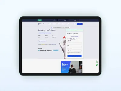 Labsmart Web Design design health landing page shegzic shegzico ui ux web web design website