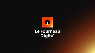 Logo Presentation of Le Fourneau Digital branding design furnace graphic design illustration logo warm