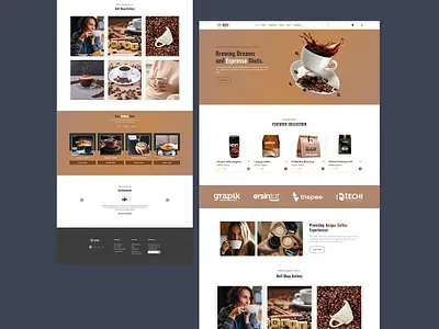 Menu Landing page
