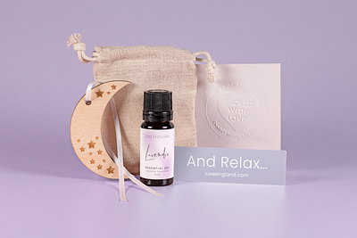 Lavender Oil Kit branding graphic design product photography