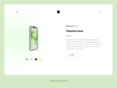 iPhone 15- De Novo-designed titanium case adobe xd app application figma graphic design mobile nike redesign ui user experience ux web design web site