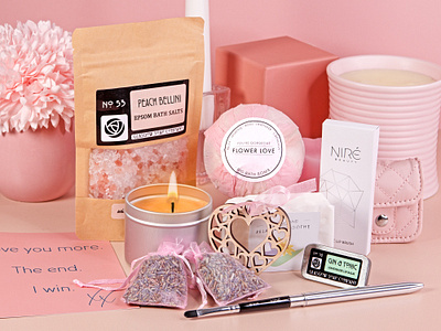 Luxe Sweetheart Hamper branding graphic design product photography