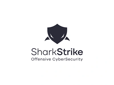 cyber security logo design, shark strike logo brand identity branding computer security cyber security logo cybersecurity design icon information security logo logo design modern network security security logo shark shark logo shark strike logo shield vector