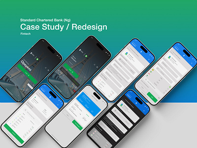 Standard chartered mobile app case study & redesign design figma ui ux ux design