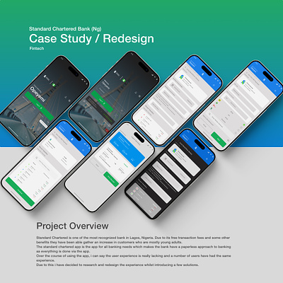 Standard chartered mobile app case study & redesign design figma ui ux ux design