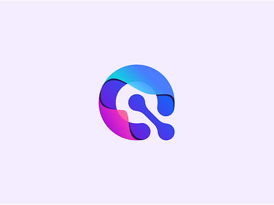 Q Gradient Logo alphabet corporate letter logo q logo transparancy