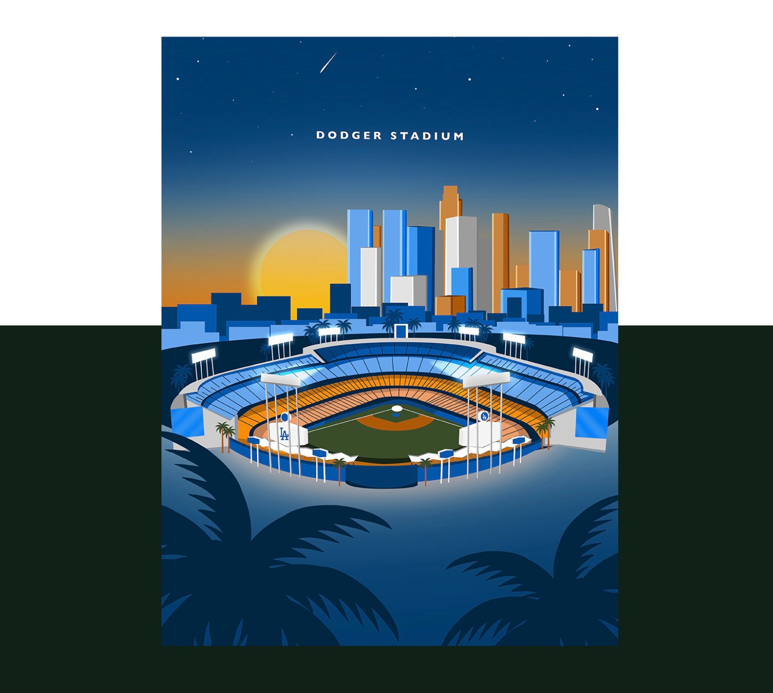 Dodger Stadium by Reagan Klancnik on Dribbble