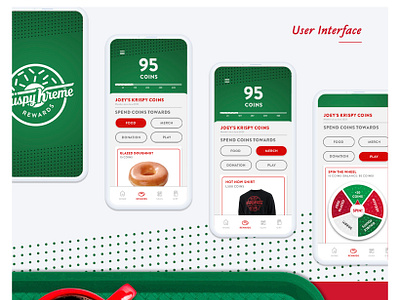 Krispy Kreme Ui app design donuts doughnuts graphic design kreme krispy krispykreme ui ux uxui