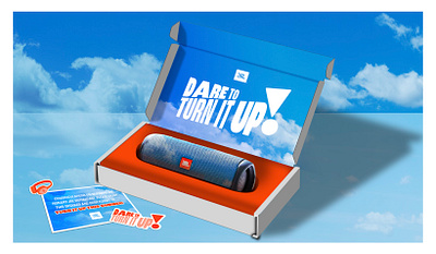 JBL kit brand branding campaign concept design influencer influencerkit jbl kit product sky speaker
