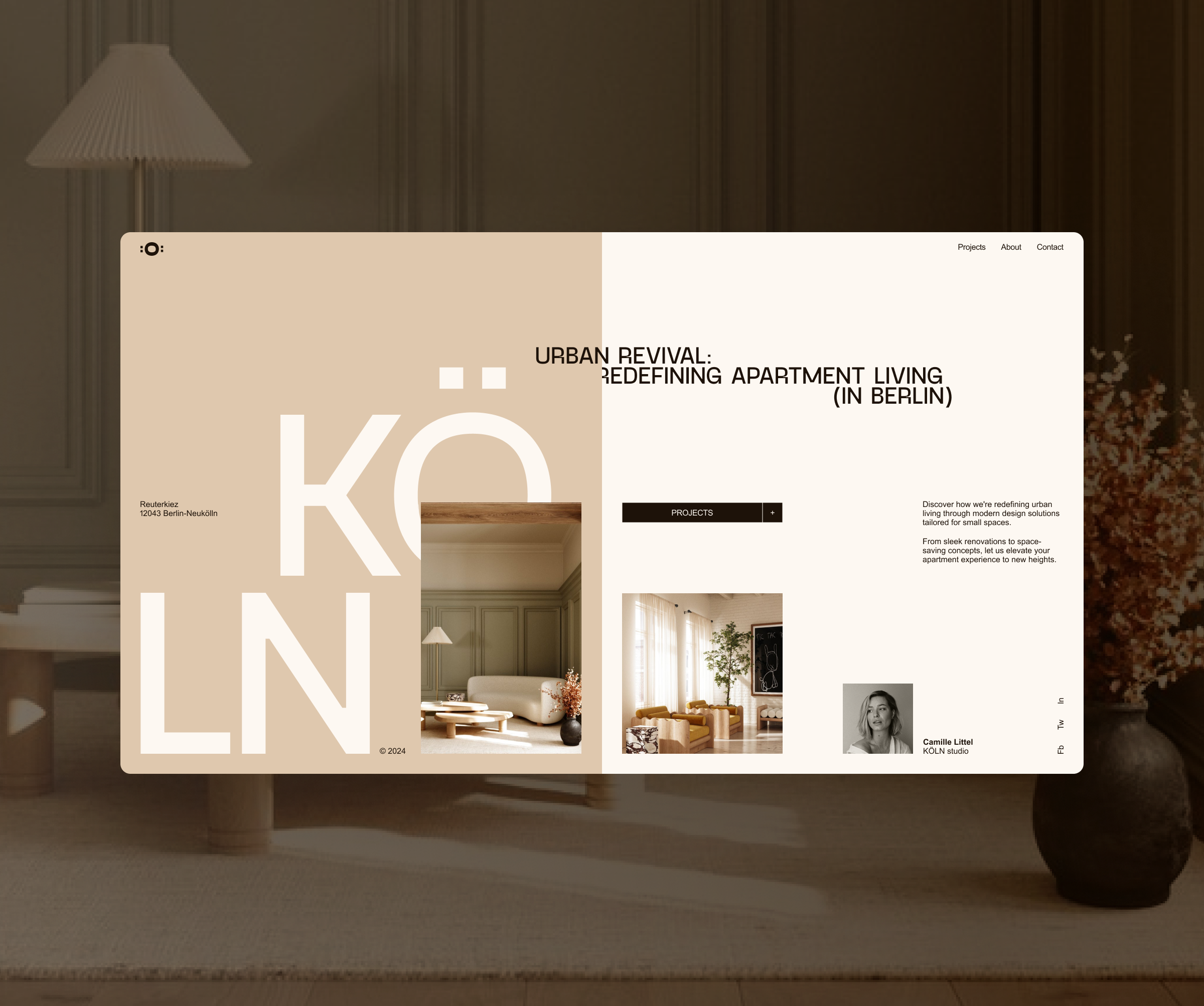 Architecture studio website concept architecture branding ui website