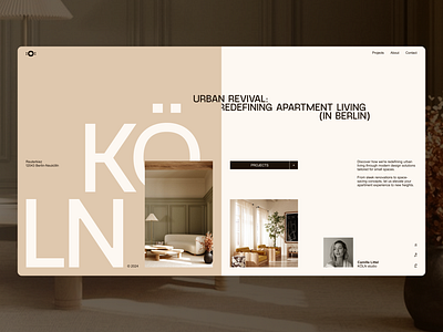 Architecture studio website concept architecture branding ui website