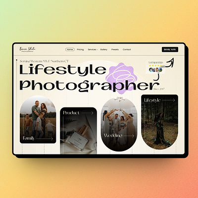 Photographer Web Design Idea branding design elementor graphic design hero design photographer photography ui ux web design website