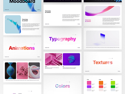 Mood - Moodboard Template 3d animation branding design graphic design illustration kit logo motion graphics ui ui design uidesign uikit uikits uiux