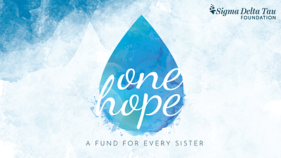 Sigma Delta Tau Foundation - One Hope Fund branding design graphic design logo marketing page layout typography