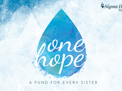 Sigma Delta Tau Foundation - One Hope Fund branding design graphic design logo marketing page layout typography