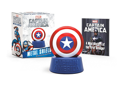 MARVEL® Captain America Metal Shield book design branding cover design design graphic design packaging design page layout product design typography
