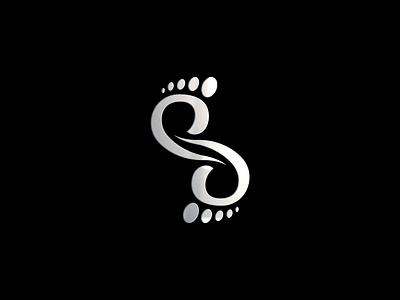 S Pedicure Logo Design clean dynamic feet logo flat foot logo lettermark minimal modern pedicure pedicure logo pedicure logo design s simple sleek symbolic