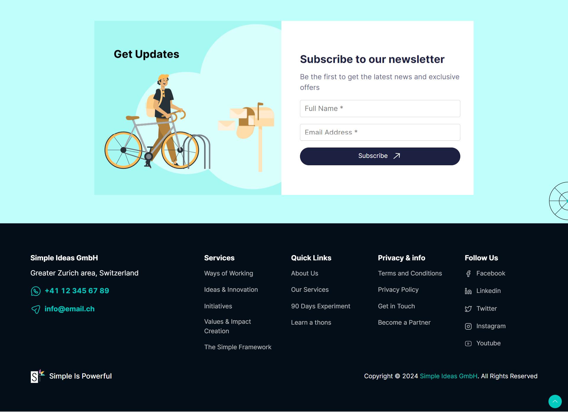 Sleek & Functional: Footer Design Ideas for Modern Websites contact information creative design design trends digital design elegant design footer design modern web design navigation design practical design ranjith ranjith ramesh social media integration ui user experience ux design web design inspiration web development website aesthetics website enhancement