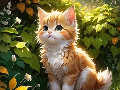 Cute baby cat illustration design illustration ui