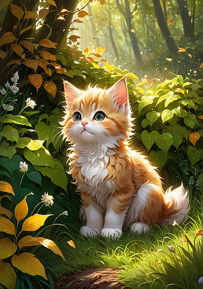 Cute baby cat illustration design illustration ui