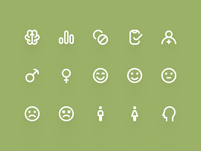 freud Icon - Mental Health & Mindfulness UI Icon Set flat icon green healthcare icon icon icon collection icon library icon pack icon set icons line icon mental health mental health icon minimal icon modern icon react icon soft icon strangeicons ui icon ui icons vector icon