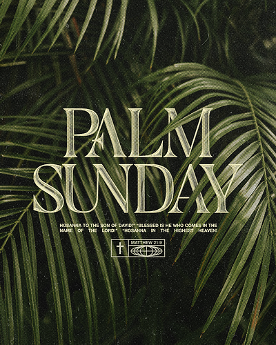 Palm Sunday | Christian Poster christian