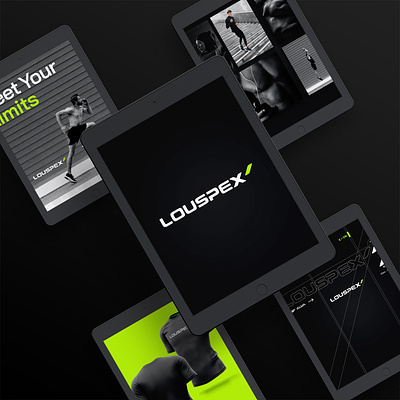Louspex - Brand identity app brand design brand identity branding fitness fitness app logo design startup brand startup branding visual identity