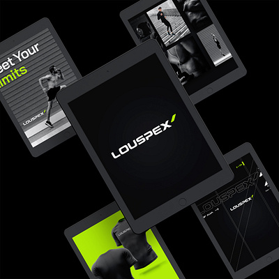 Louspex - Brand identity app brand design brand identity branding fitness fitness app logo design startup brand startup branding visual identity