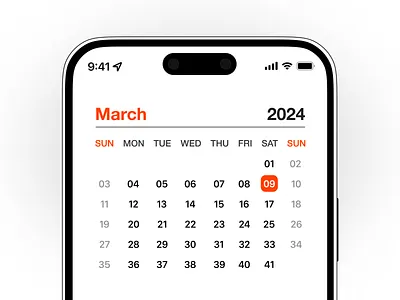 Koncept Calendar app branding calender concept design koncept typography ui ux whatif