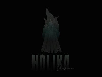 Holi Festival | Holika Dahan black design branding color dark design festival post freelance freelancer graphic designer holi holi festival holika text logo typography