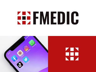 FMEDIC Logo unused (for sale) branding clinic logo doctor logo fmedic logo health logo healthcare logo hospital logo icon identity logo logo design logotype medicine logo typography vector