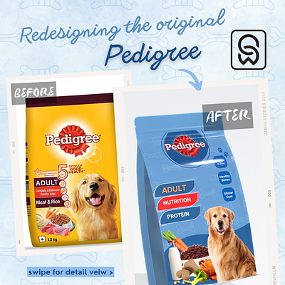 Pedigree - Product packaging & design banner design dog food graphic design pedigree product packaging social media post